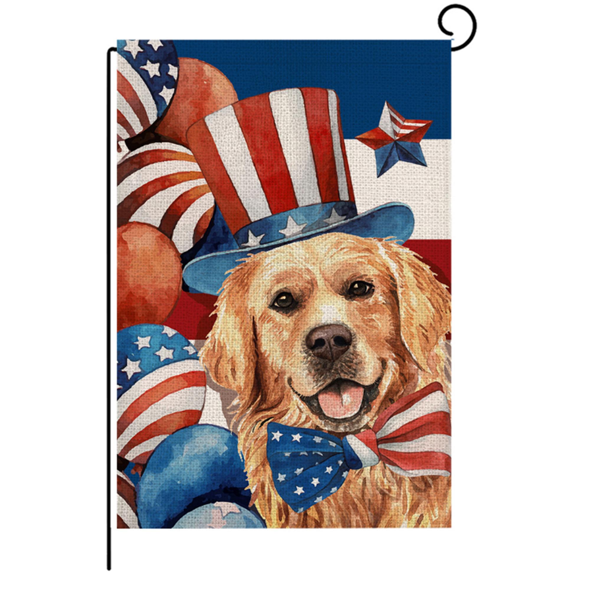 Printed Linen Polyester Decorative Flag 15
