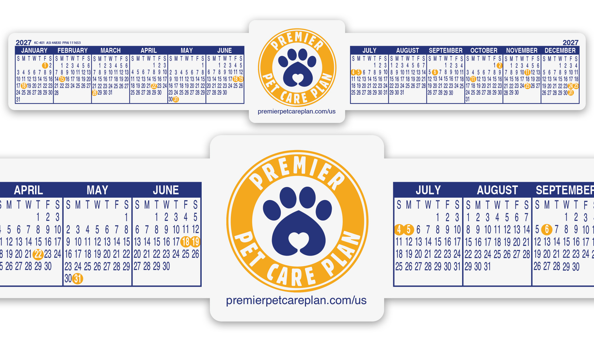 Keyboard/Monitor Calendar