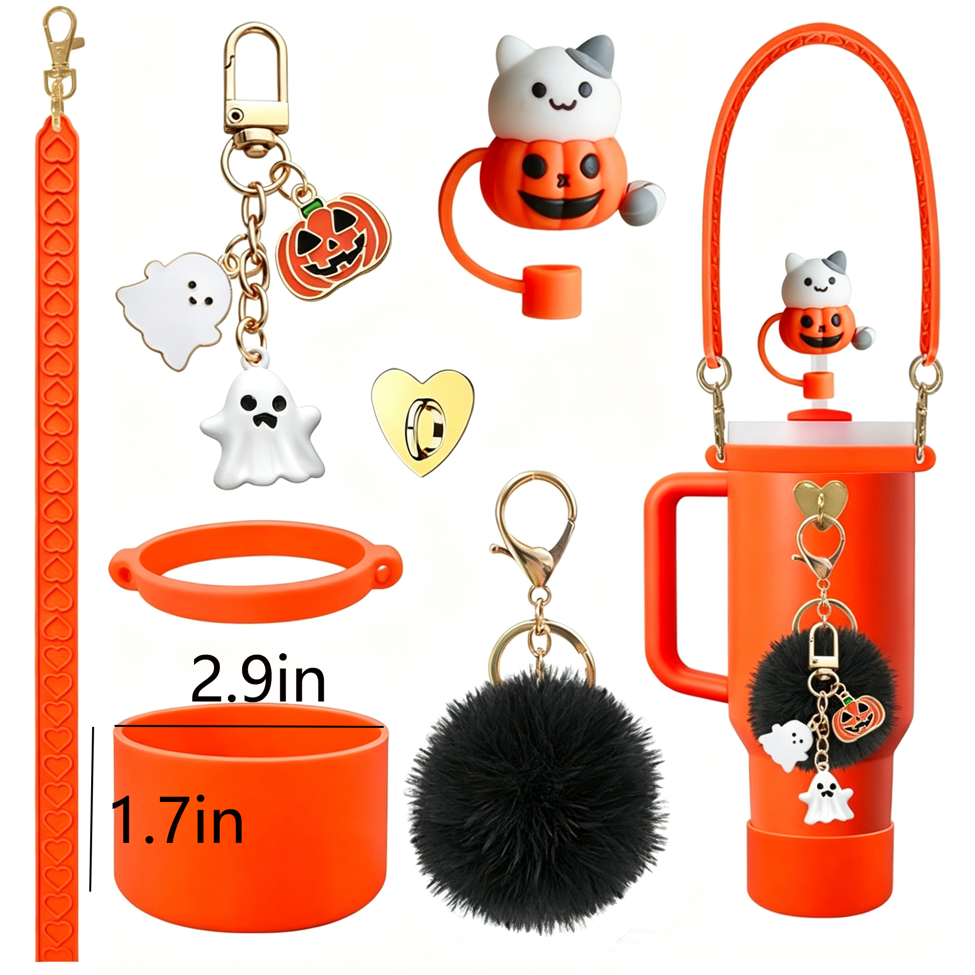 Halloween Cup Accessory Set Without Water Bottle 5