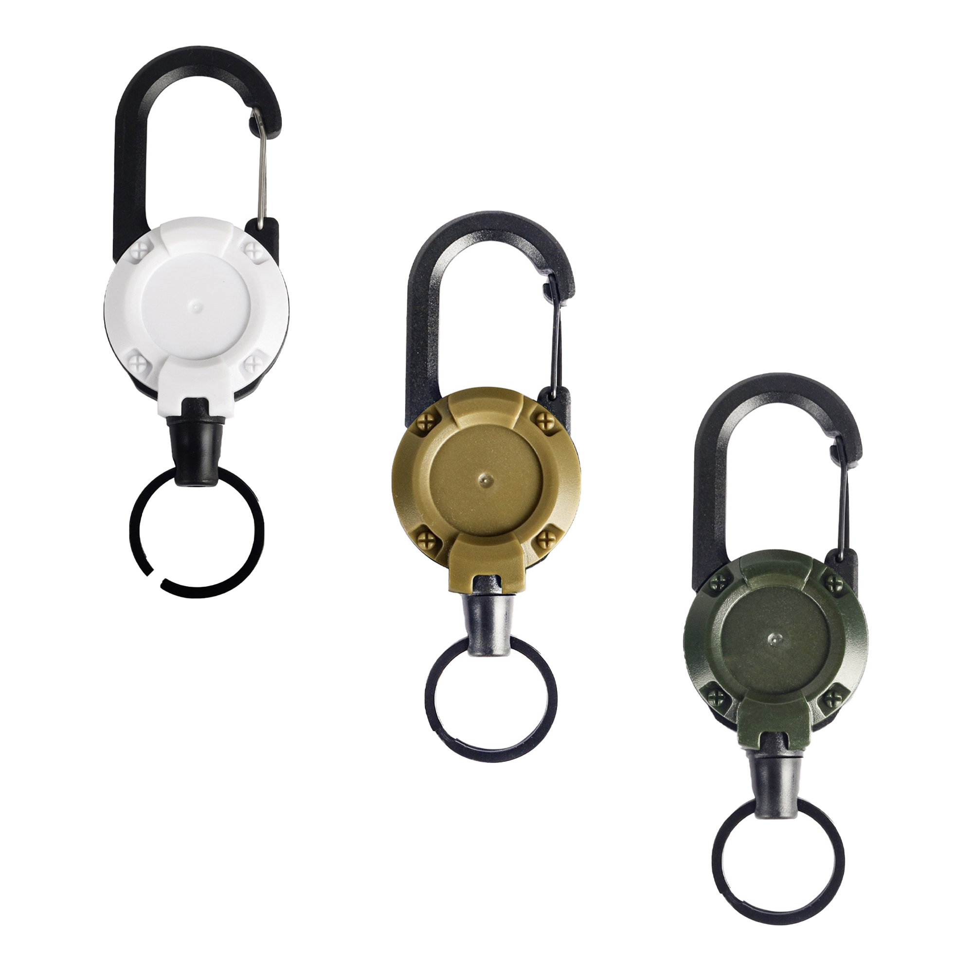 Retractable Carabiner Keychain with Outdoor Clip 8