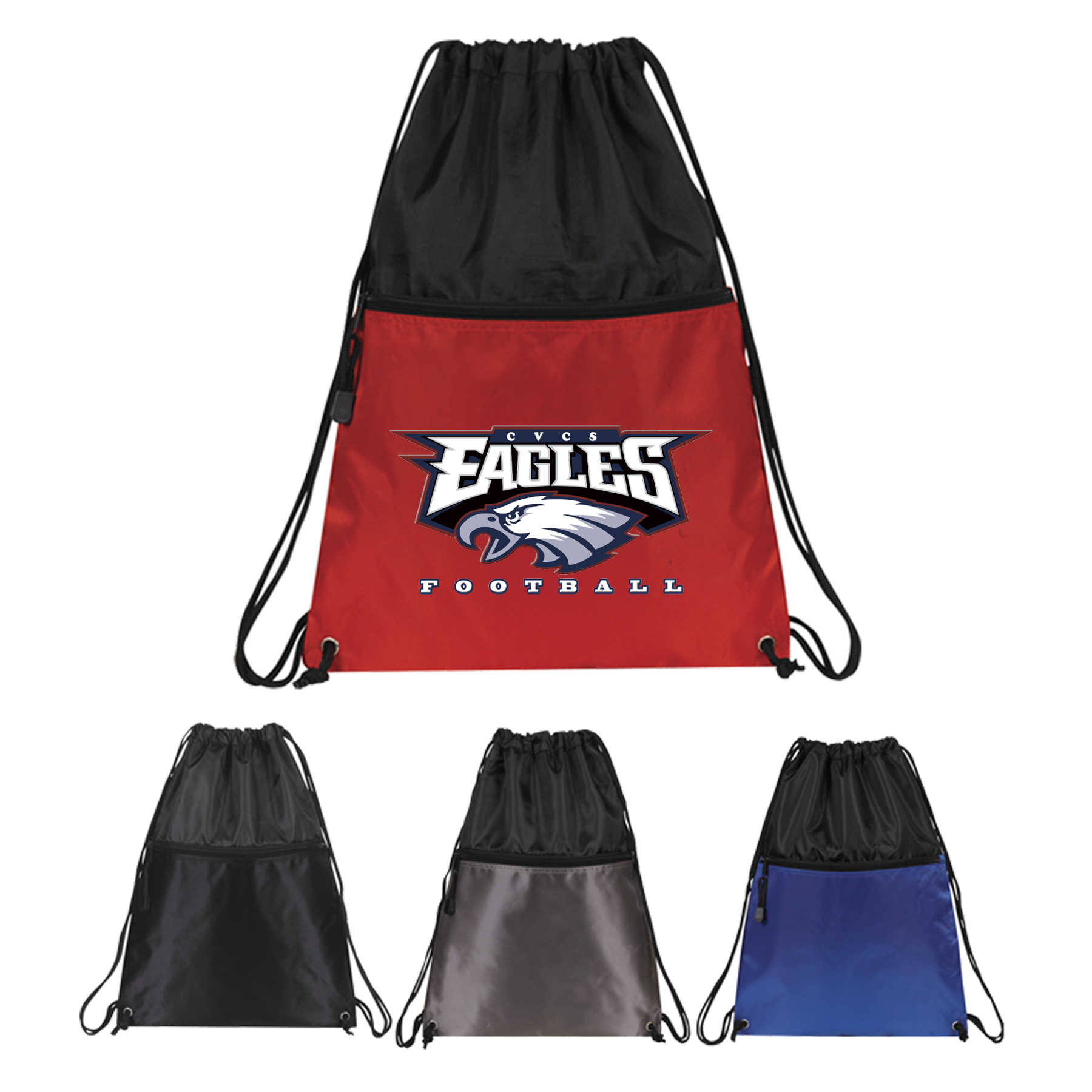 Dobby Nylon Drawstring Backpack (Bag, Backpack) 16