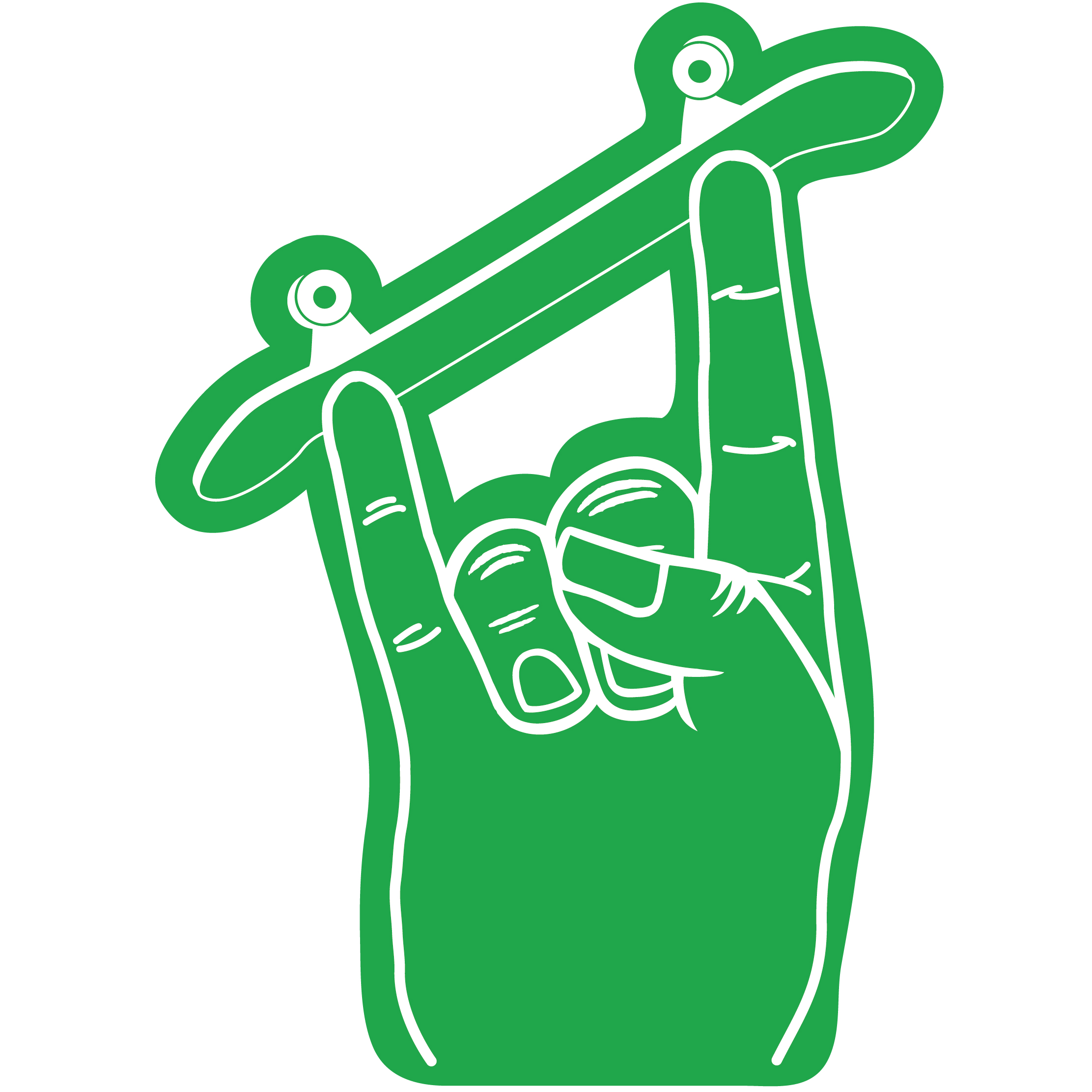 Skateboard Horn Hand 69