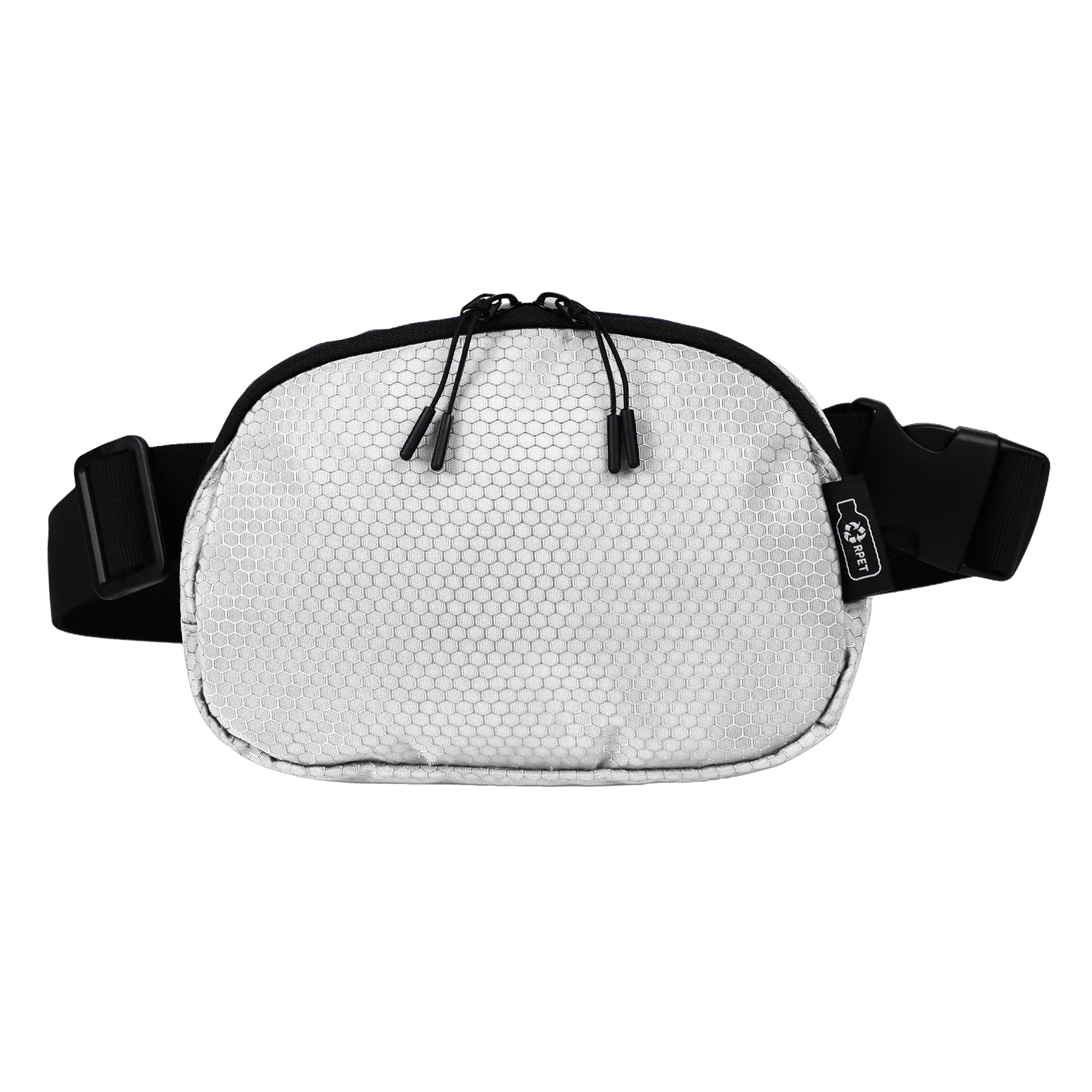 Water-Resistant 100% RPET 420D PU layer Belt Bag w/Adjustable Strap 27