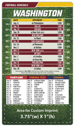 Magnet Football Sport Schedules - 4x7 Round Corners