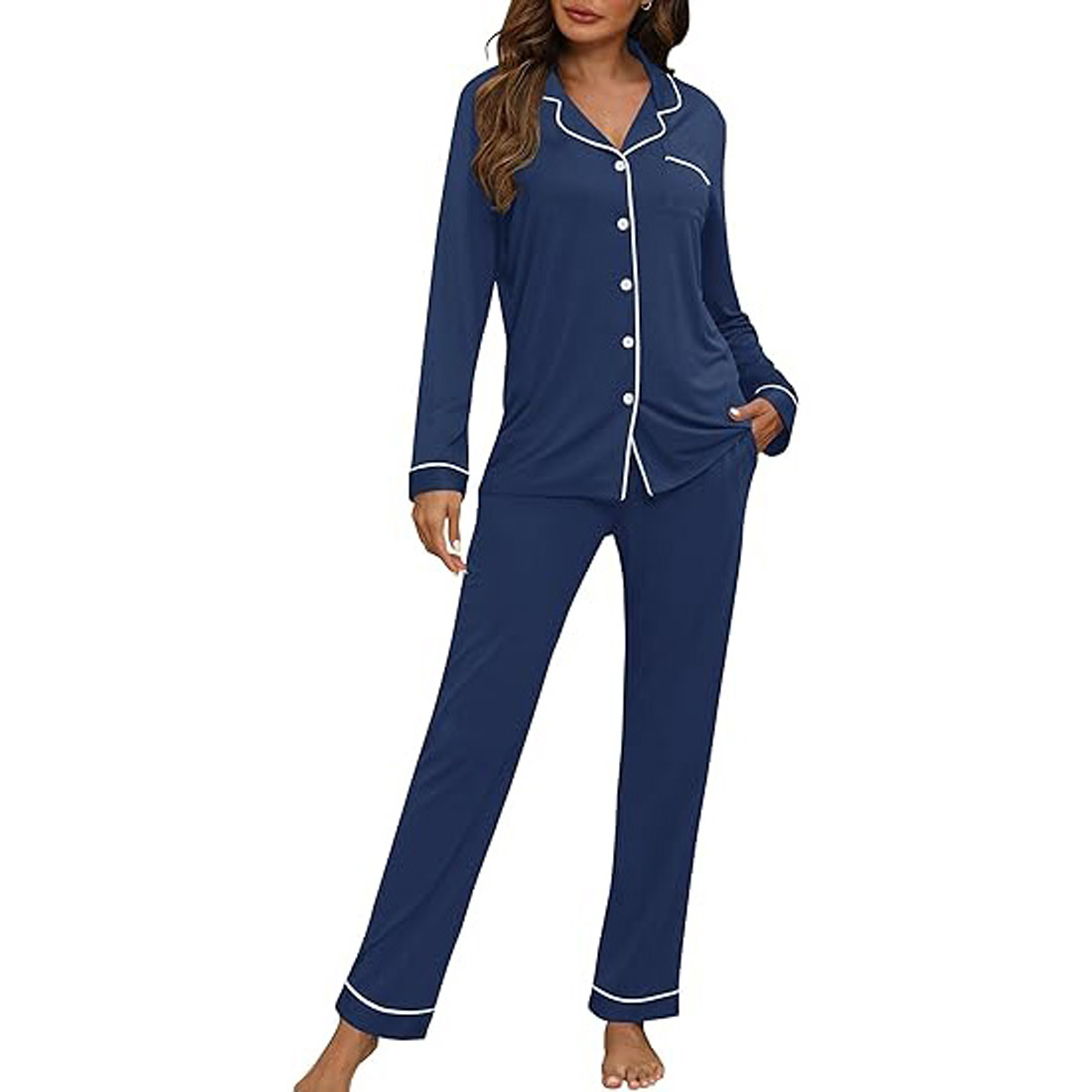 Women's Long Sleeve Pajama Set 22