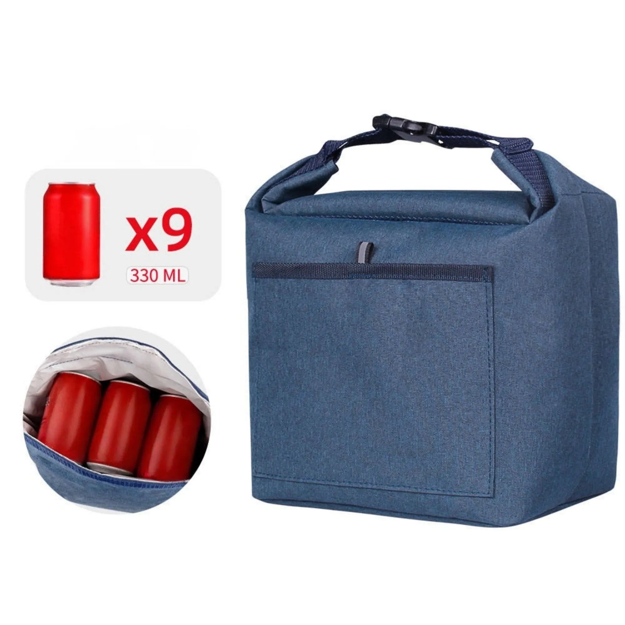 MOQ1 Portable Insulated Lunch Bag Thermal Food Tote Carrier 14