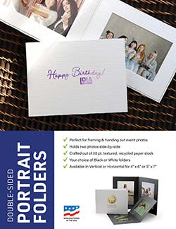 Double Portrait Folder Sales Flyer