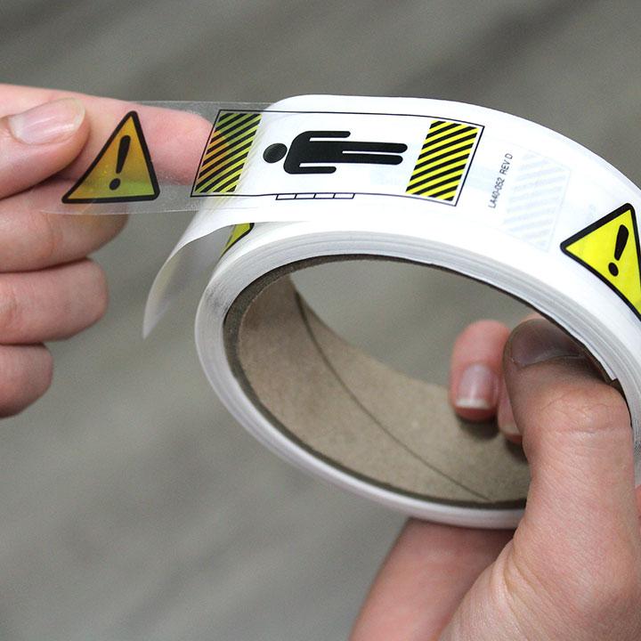Roll Labels (Clear - Permanent)
