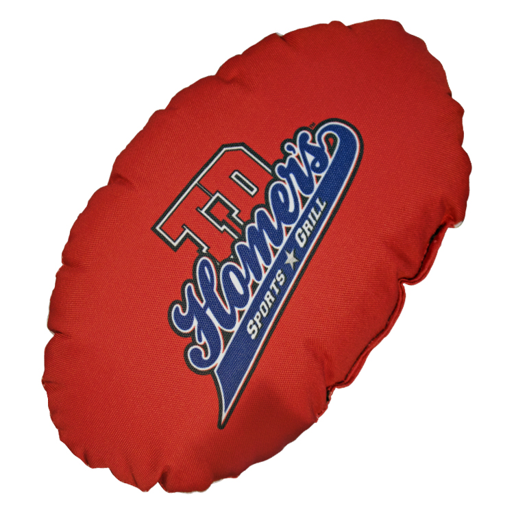 Football Shaped Sublimated Pillow POFB Limelight