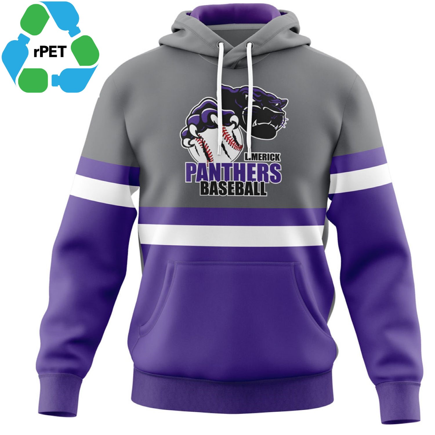 Men's rPET Recycled Polyester Performance Pullover Hoodie