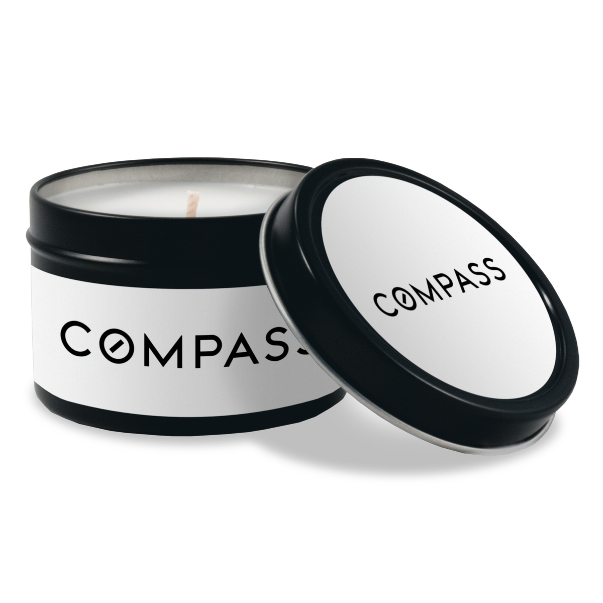 4 oz. Travel Candle in Black Tin candle4btin Bath Promotions