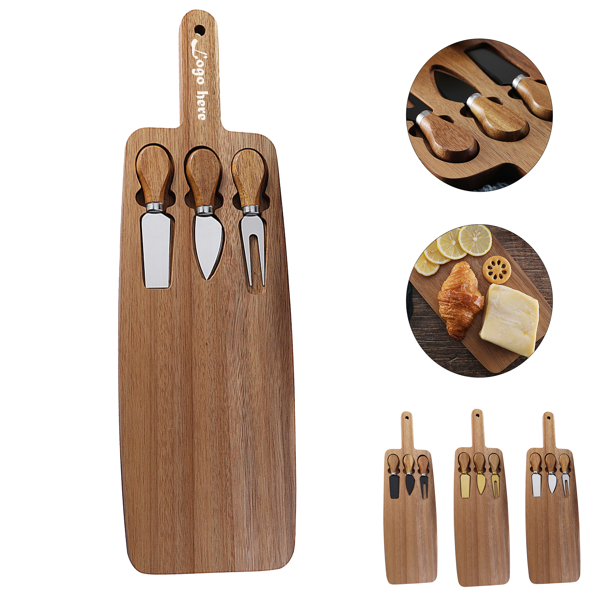 Cheese Knife and Fork Set with Board 7