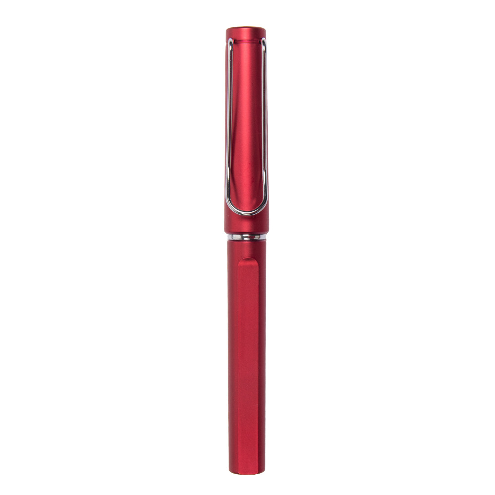 Plastic Gel Pen W/ Metal-Clip 10