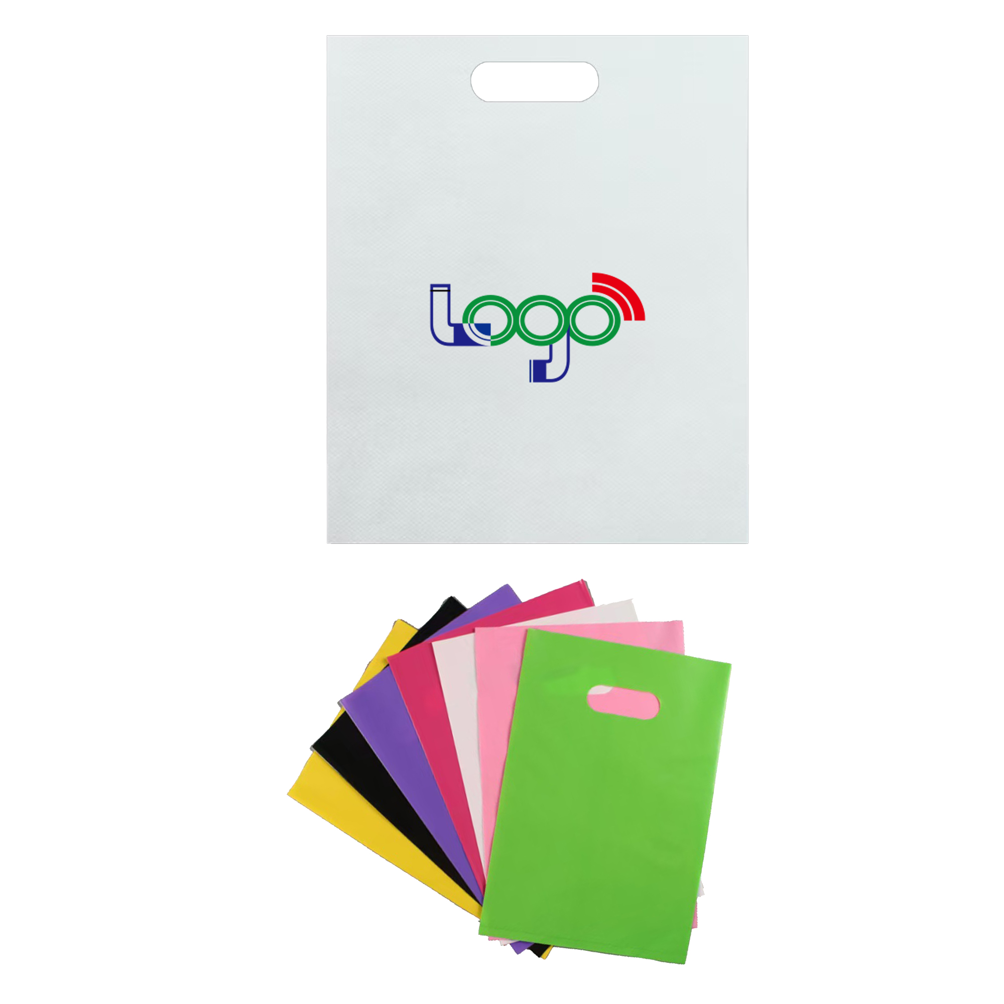 MOQ200 Plastic Die-Cut Handle Bags 3