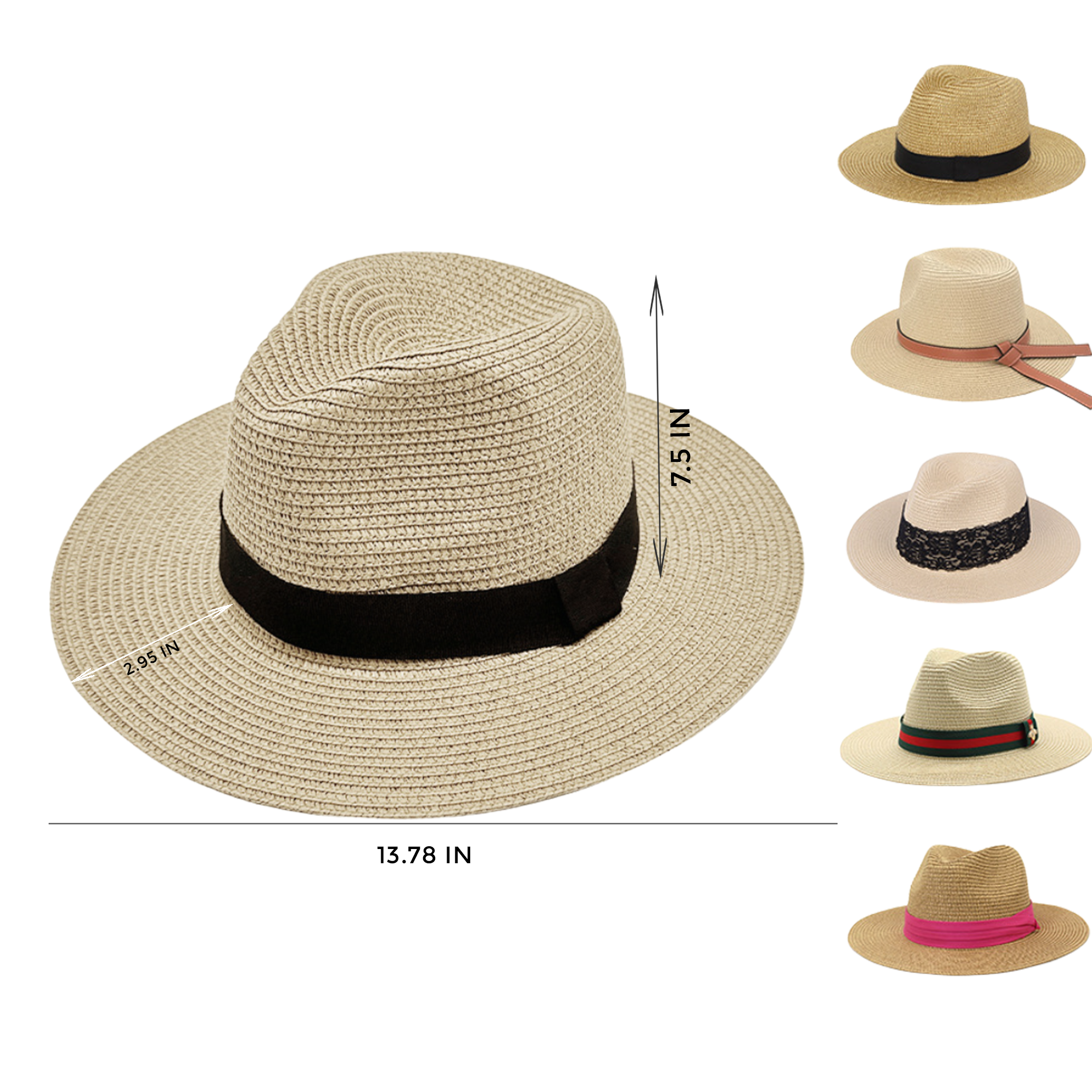 MOQ 10 PCS Straw Hat for Sun Protection 3