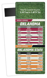 Football Schedule Laminated Card/Postcard with Magnet Strip 3.5x8.5 - 14 pt.
