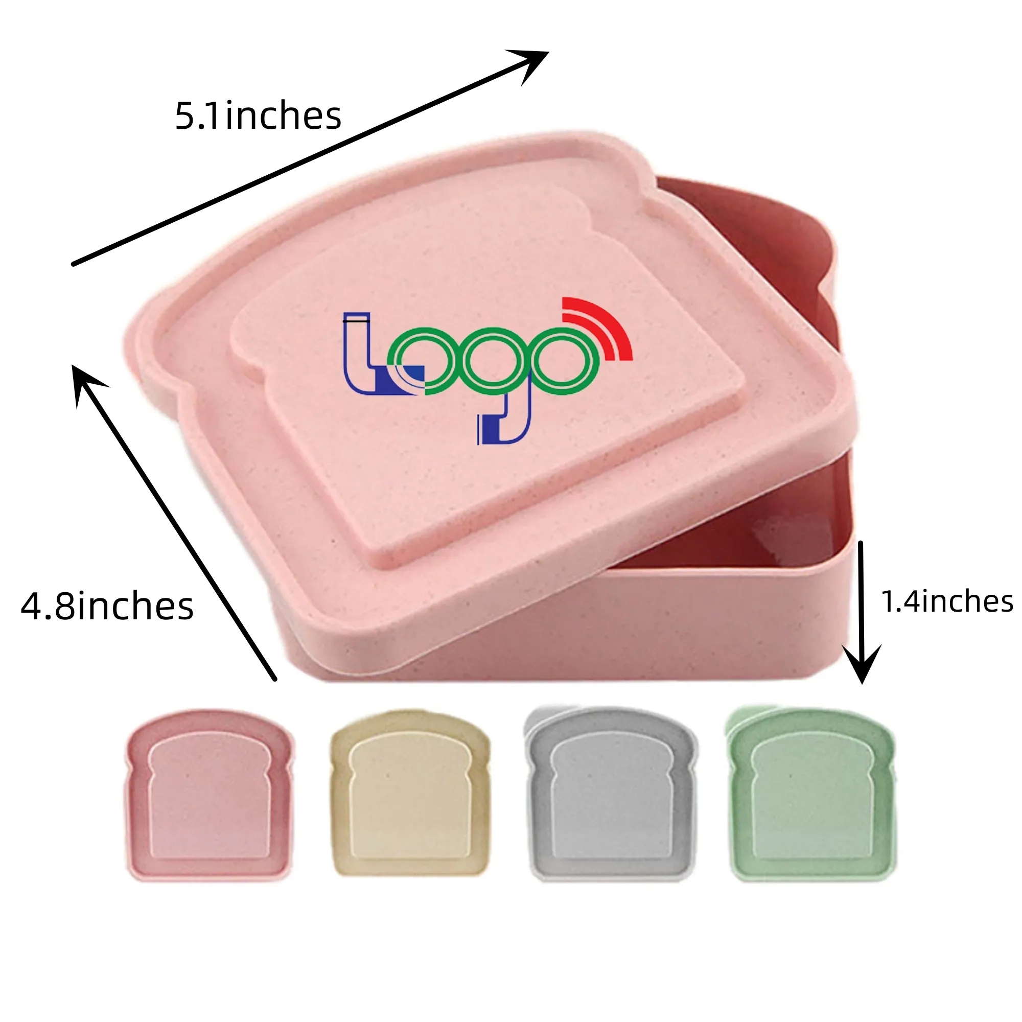 Sandwich Containers Lunch Boxes BPA Free for Kids Adults 10