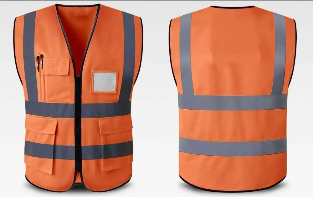 REFLECTIVE SAFETY VEST W/POCKETS 9