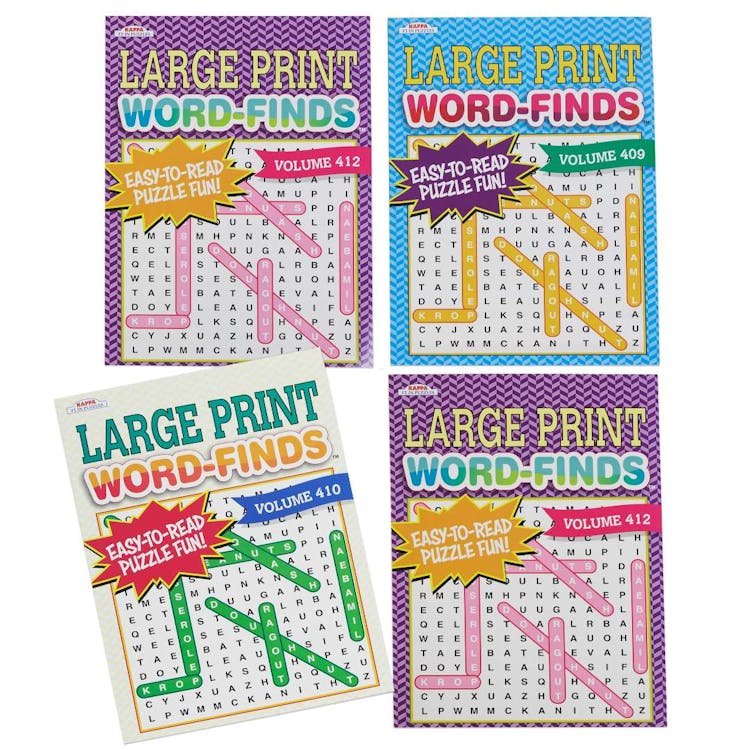 Word Find Books Large Print - 98 PagesTwo Assorted 2