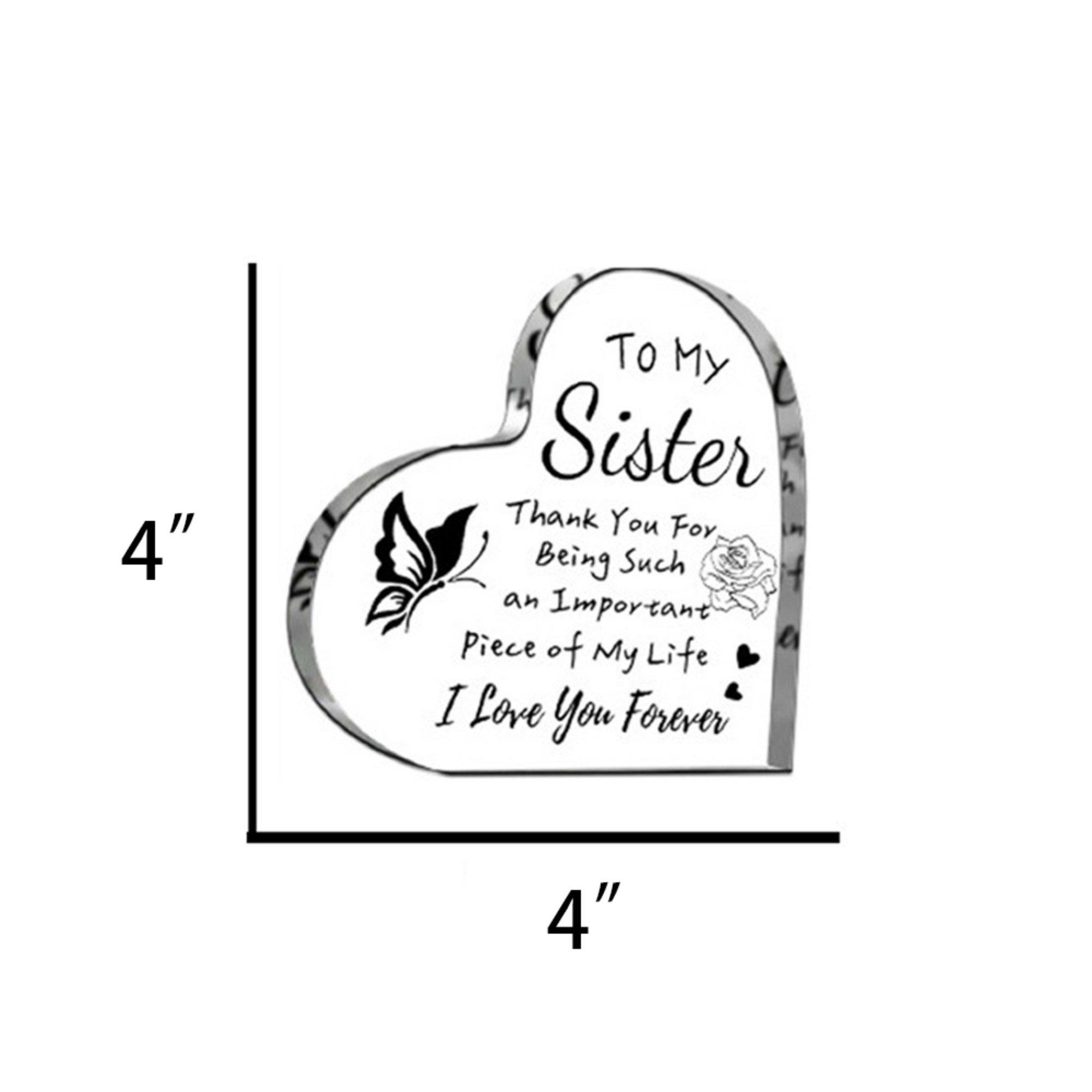 Acrylic Heart Shape Clear Display 7