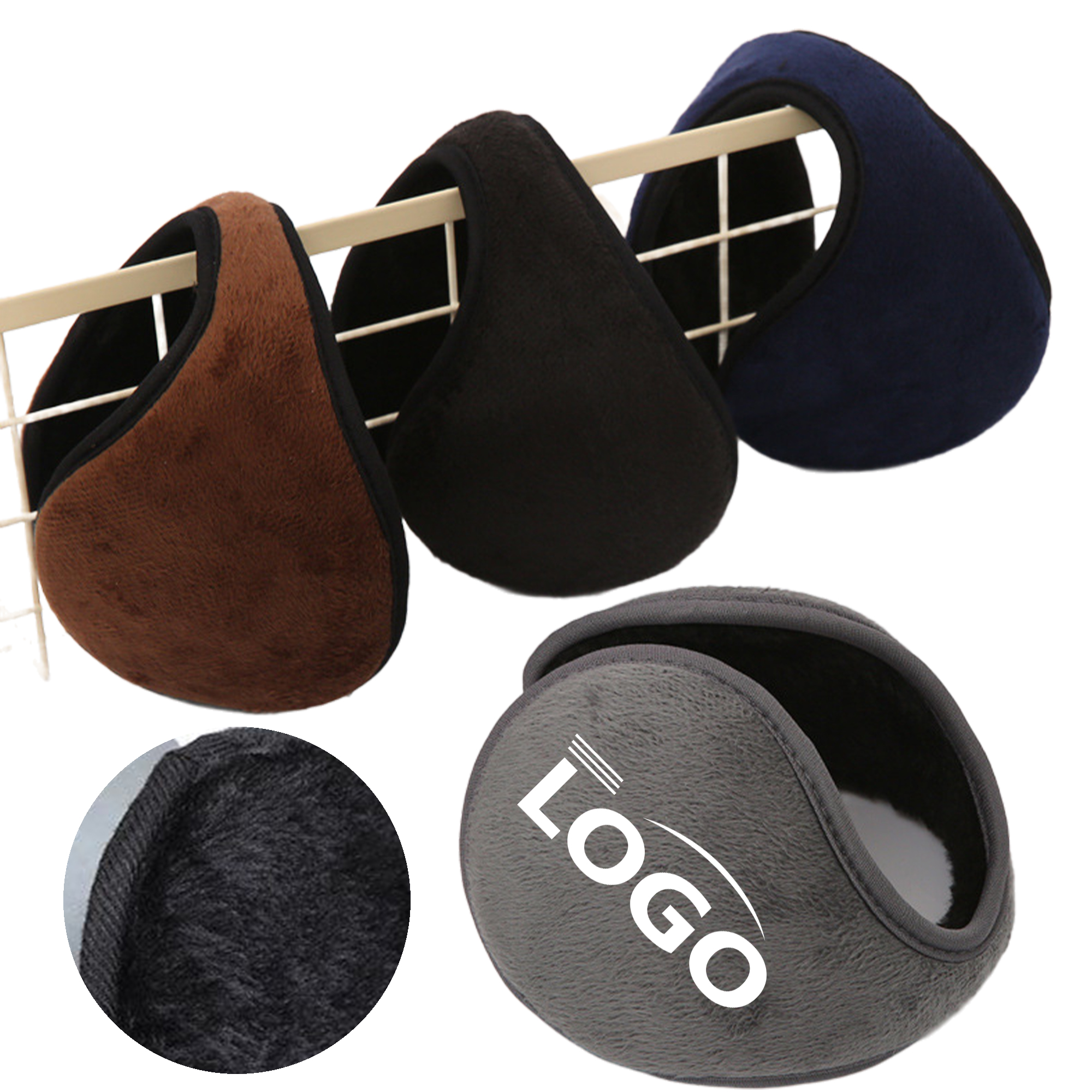 Warm Fleece Earmuffs for Winter Outdoor Activities 3