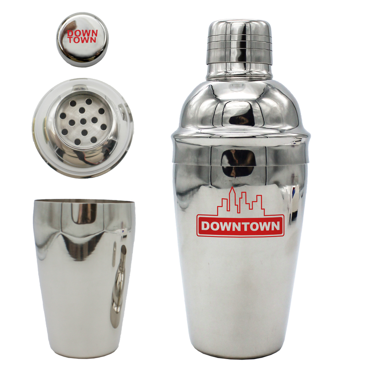 Home Custom Printed Cocktail Shakers Personalized Shaker Bottles