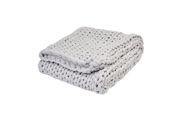 Bearaby Cotton Napper 15lb Weighted Blanket - Moonstone Grey 3