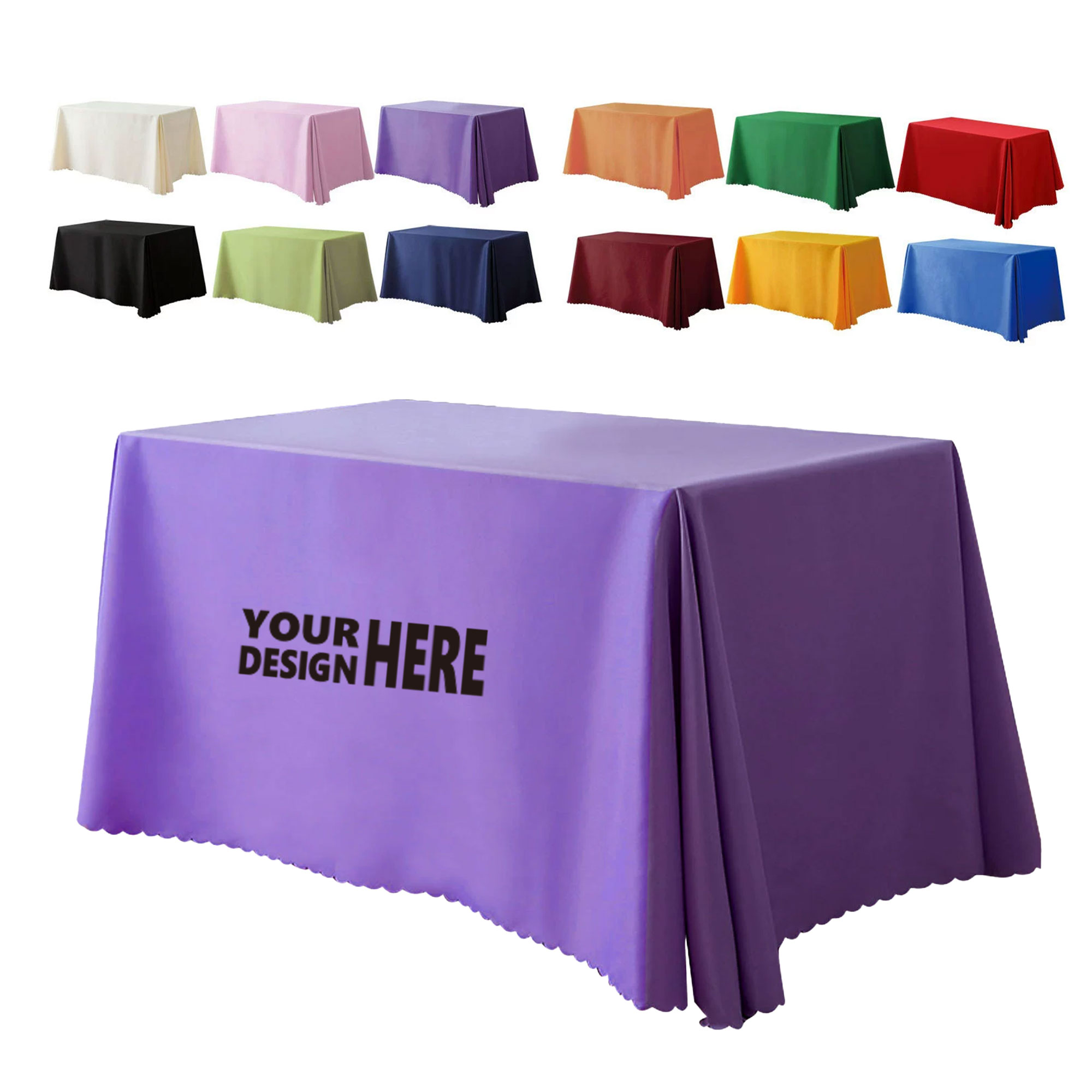 Logo Printed Rectangle Conference Tablecloth 4