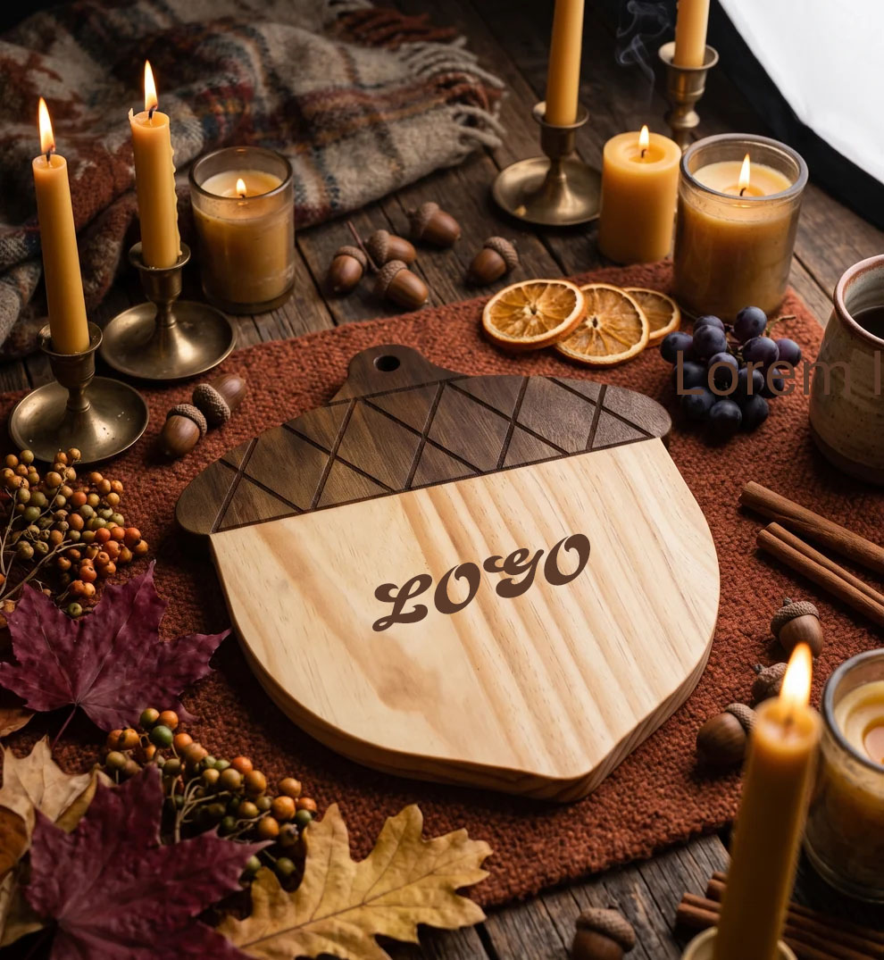 ACORN WOOD BOARD - 13"W X 15"H