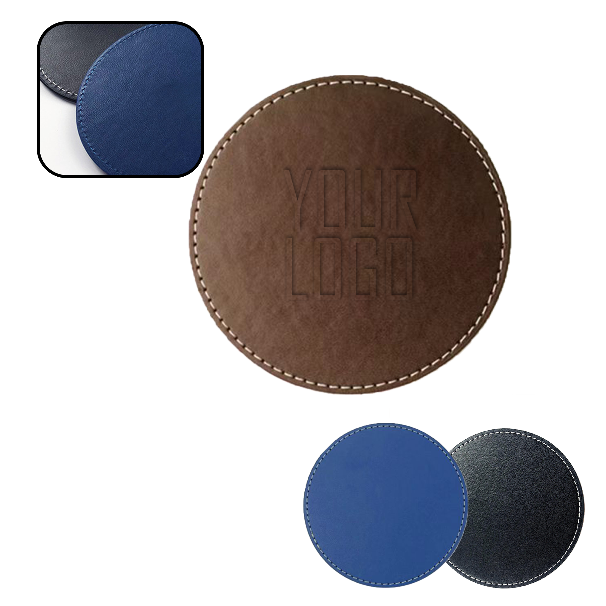 MOQ 20 PCS Custom Logo Coasters