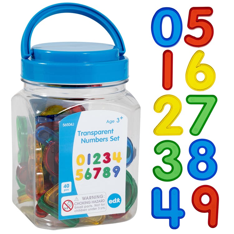 Transparent Numbers Sets - 40 Piece 3
