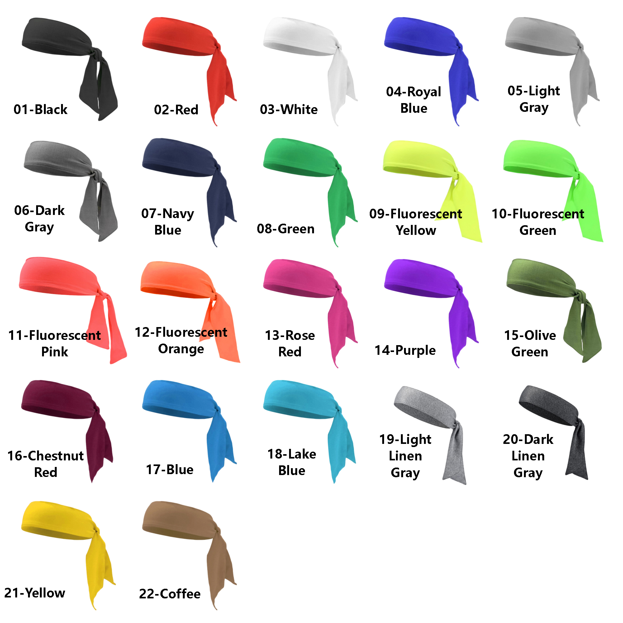 41in Breathable Sports Headband MOQ30PCS 5