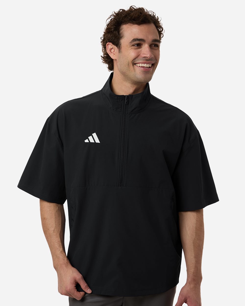 Men's Short Sleeve Quarter-Zip Pullover - AT505