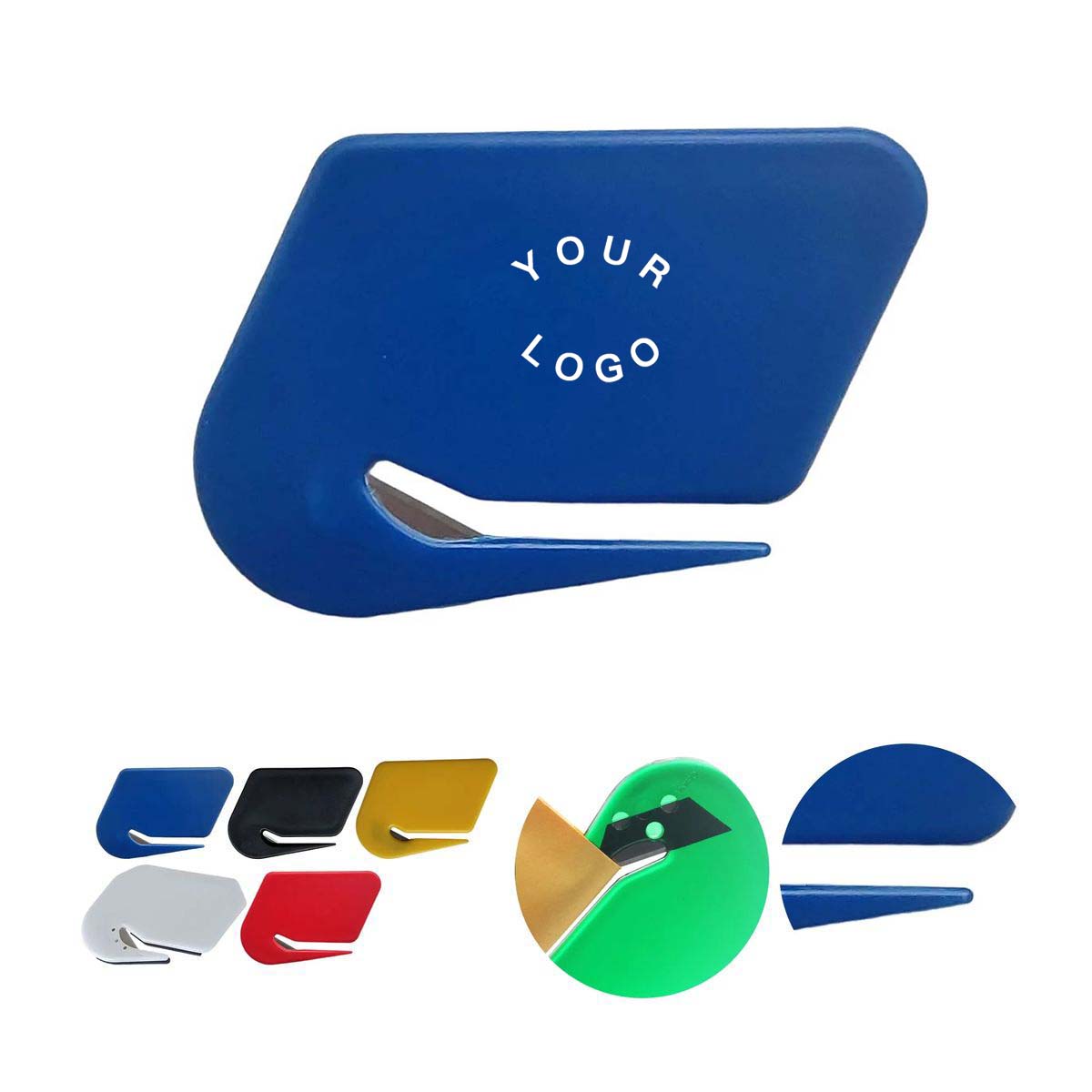 Compact Plastic Envelope Opener with Safety Blade