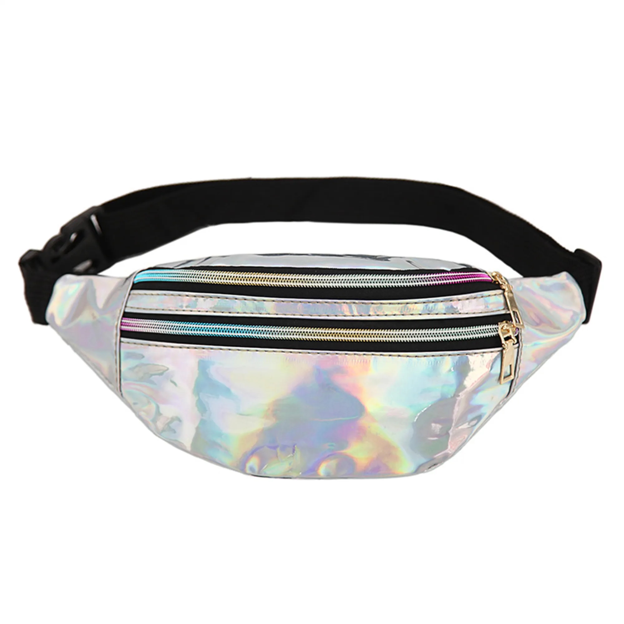 Holographic Silver Gold Cute Waist Bag 17