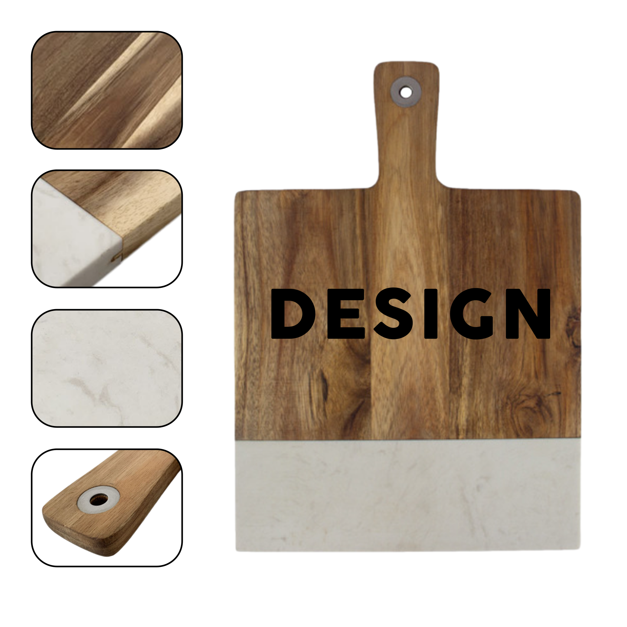 Marble Acacia Cutting Board