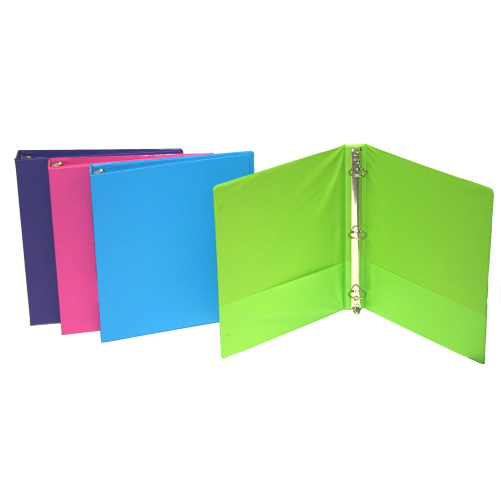 Vinyl Binders - Assorted 1" 3