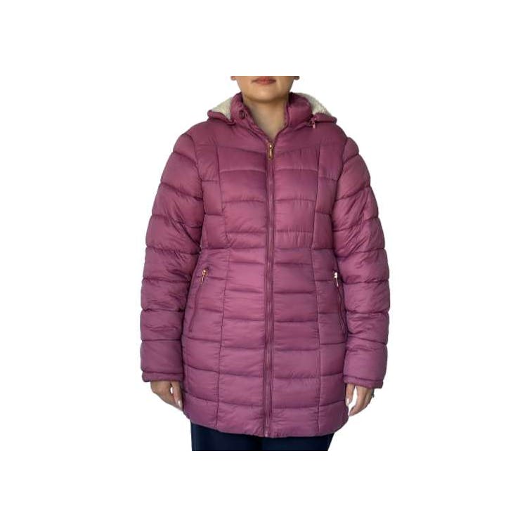 Women's Three-Quarter Quilted Jackets Mauve S-XL 3
