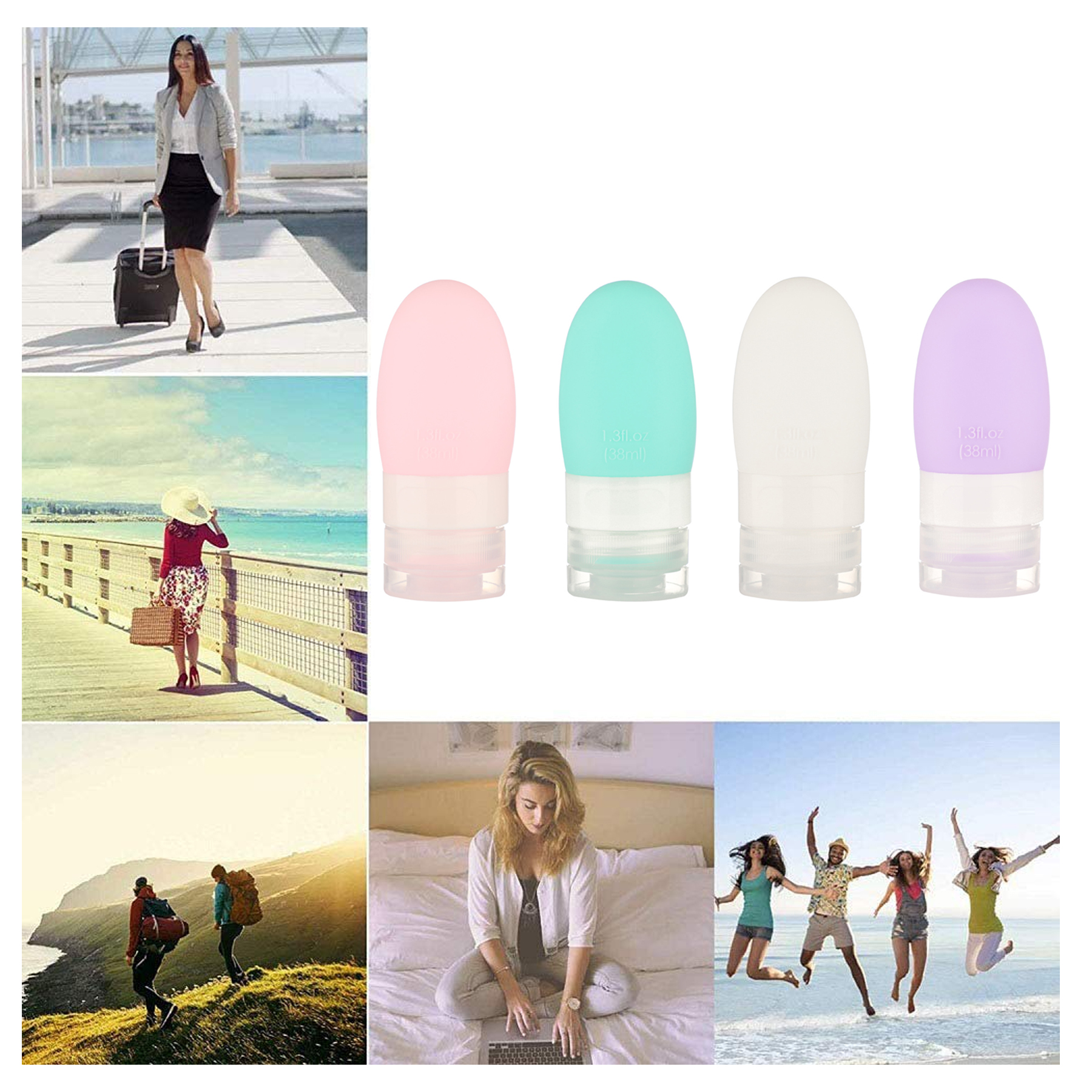 Squeezable Silicone Travel Bottles 4