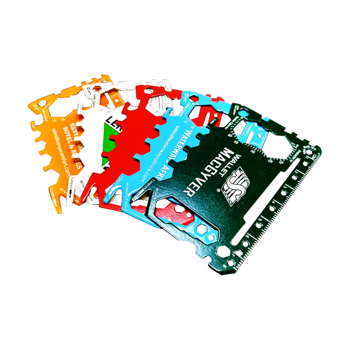 GearCard 46-in-1 Super Tool Card – Stainless Steel Multi-Tool with Hex Wrenches & Openers 11