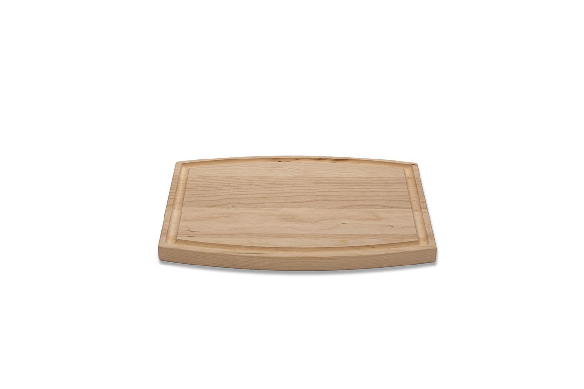 Small Cherry Arched Cutting Board with Juice Groove