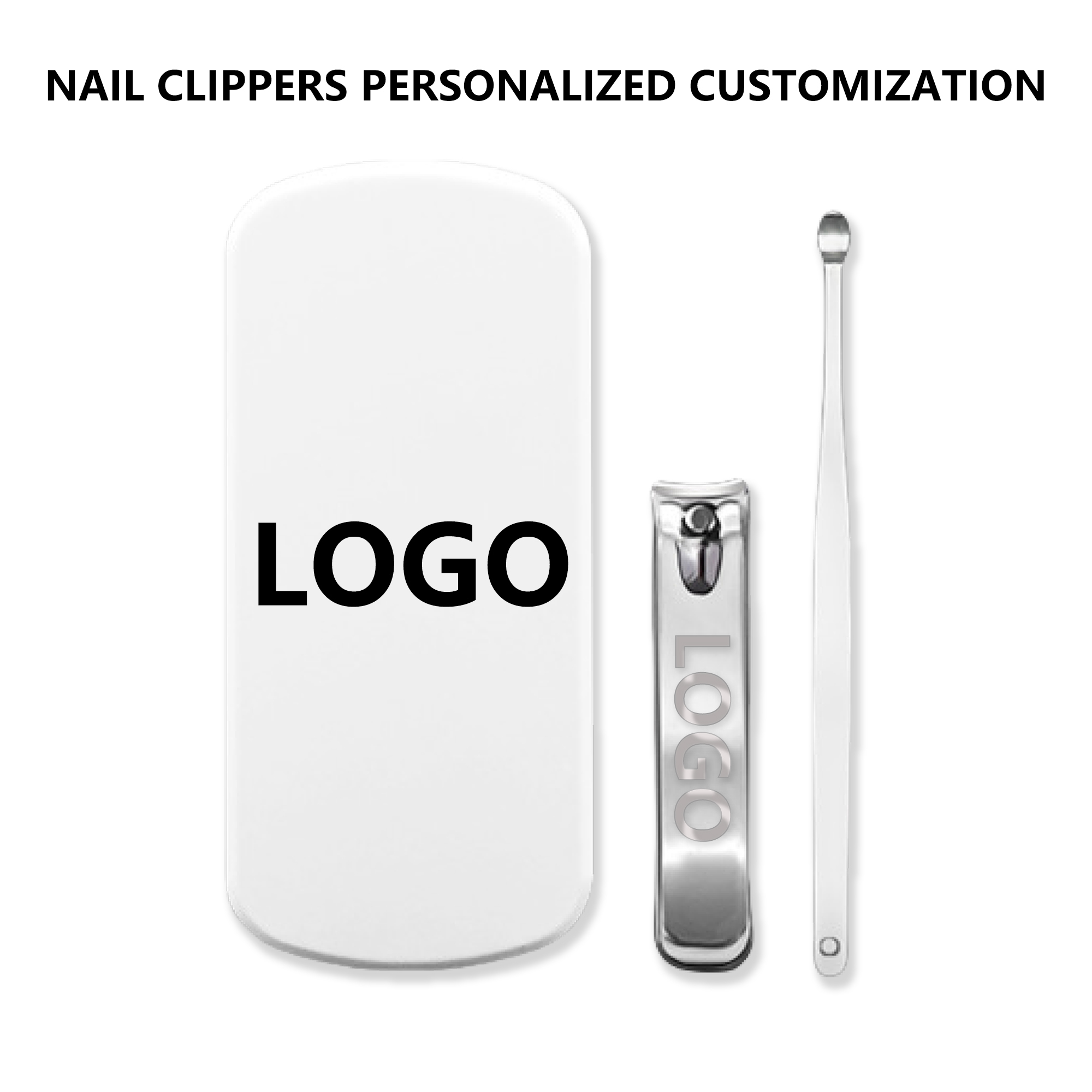 Portable Stainless Steel Nail Clippers Set 4