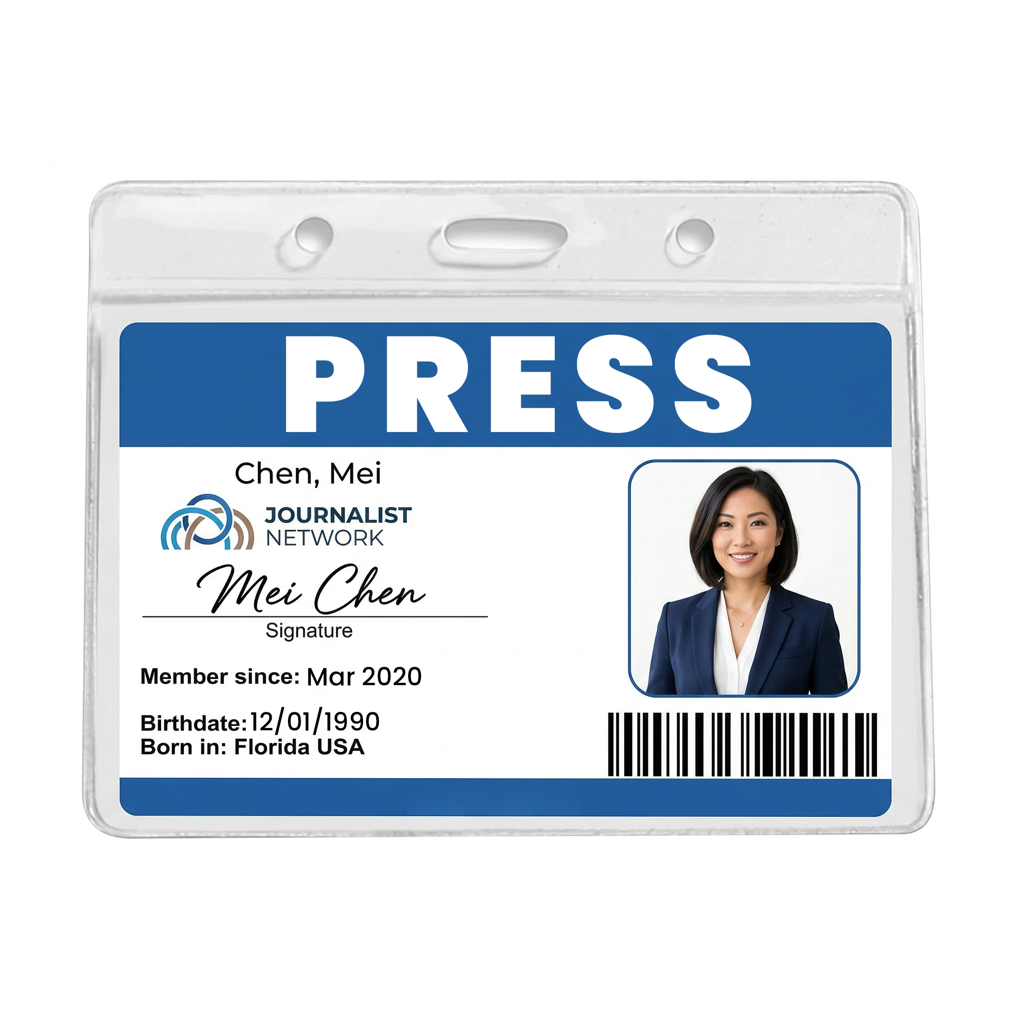 ID Horizontal Badge Holder