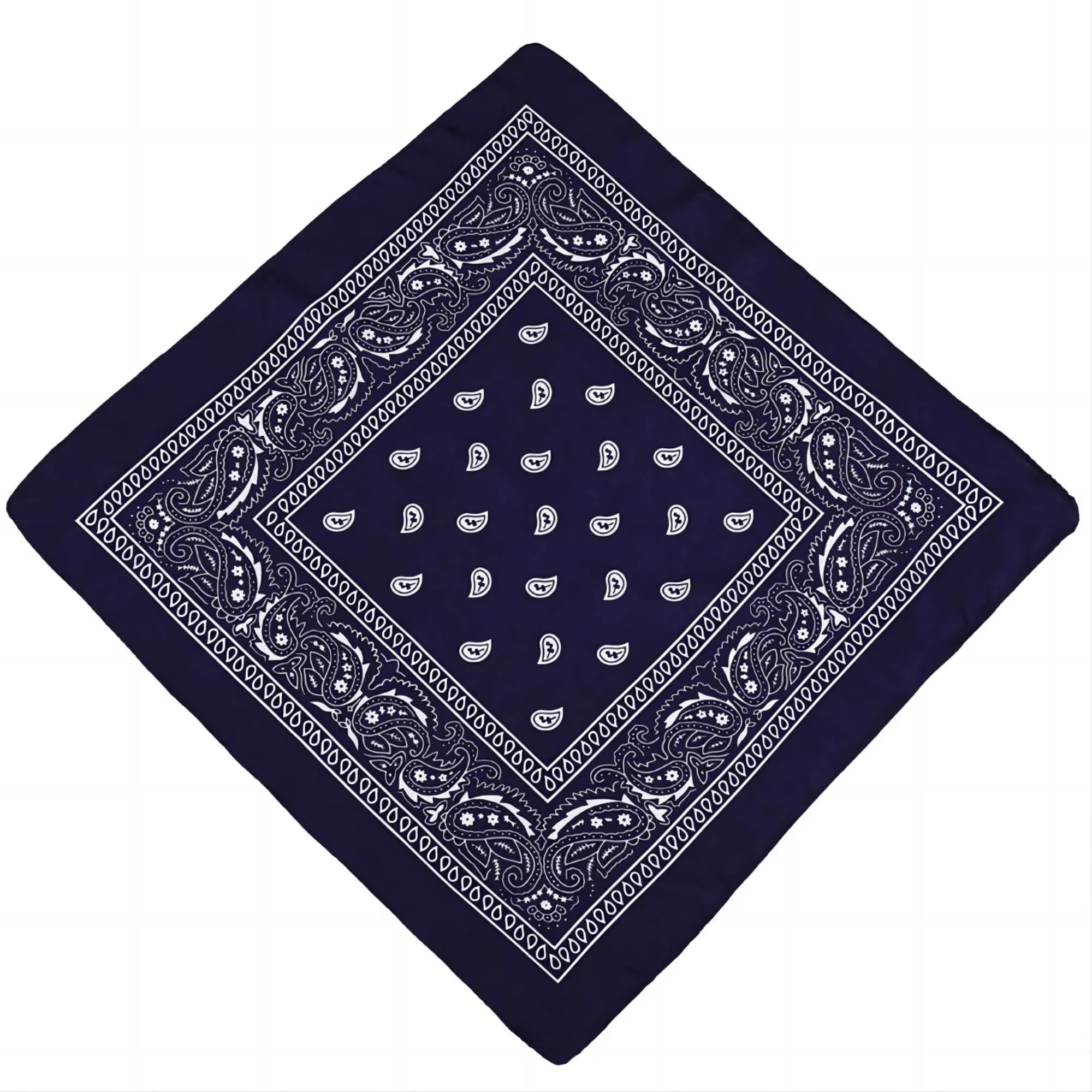 22" Full Color 100% Cotton Paisley  Bandana 7