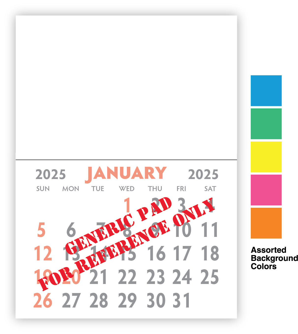 Kwik Stik Maxi Neon Padded Calendar 8