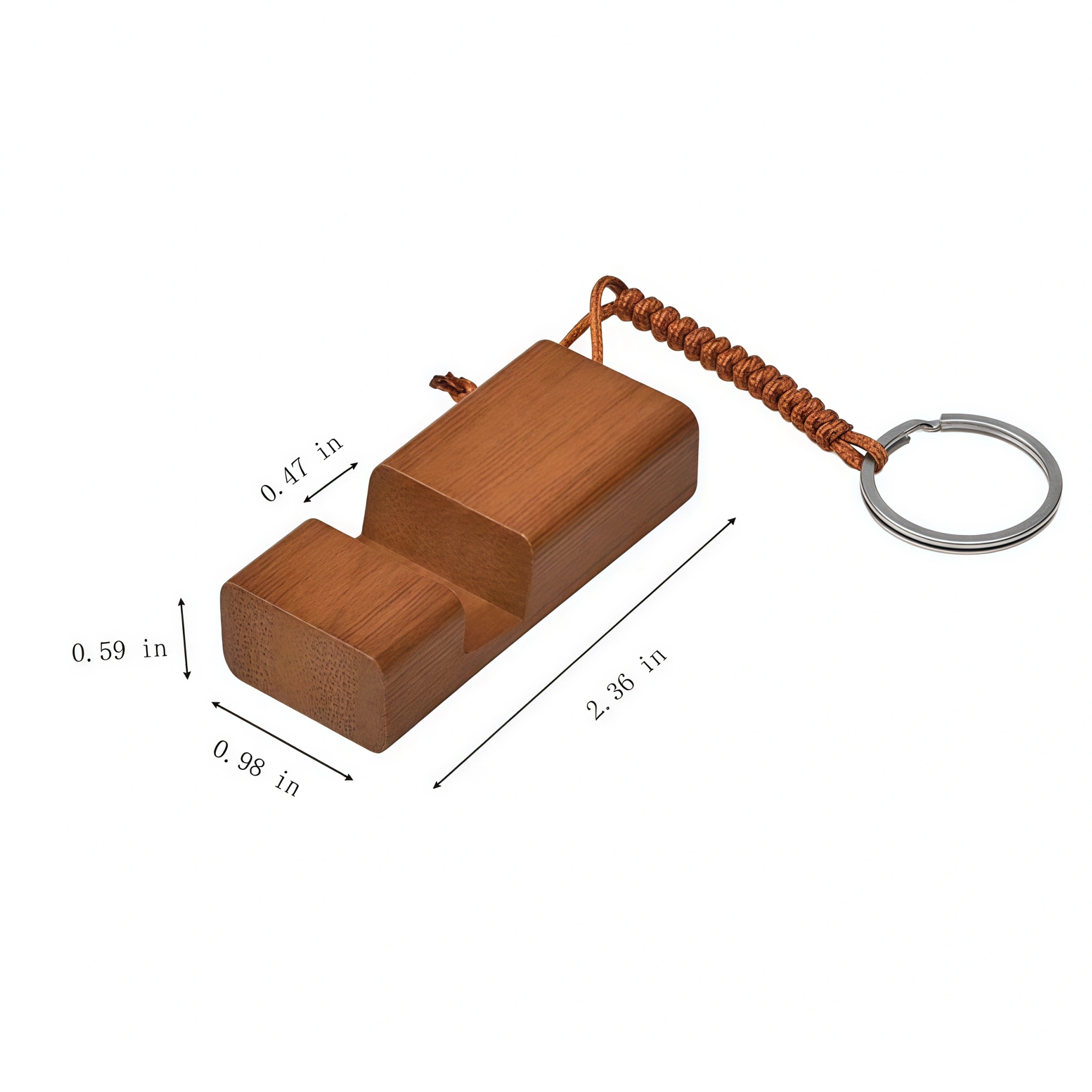 Wooden Phone Holder Keychain 5