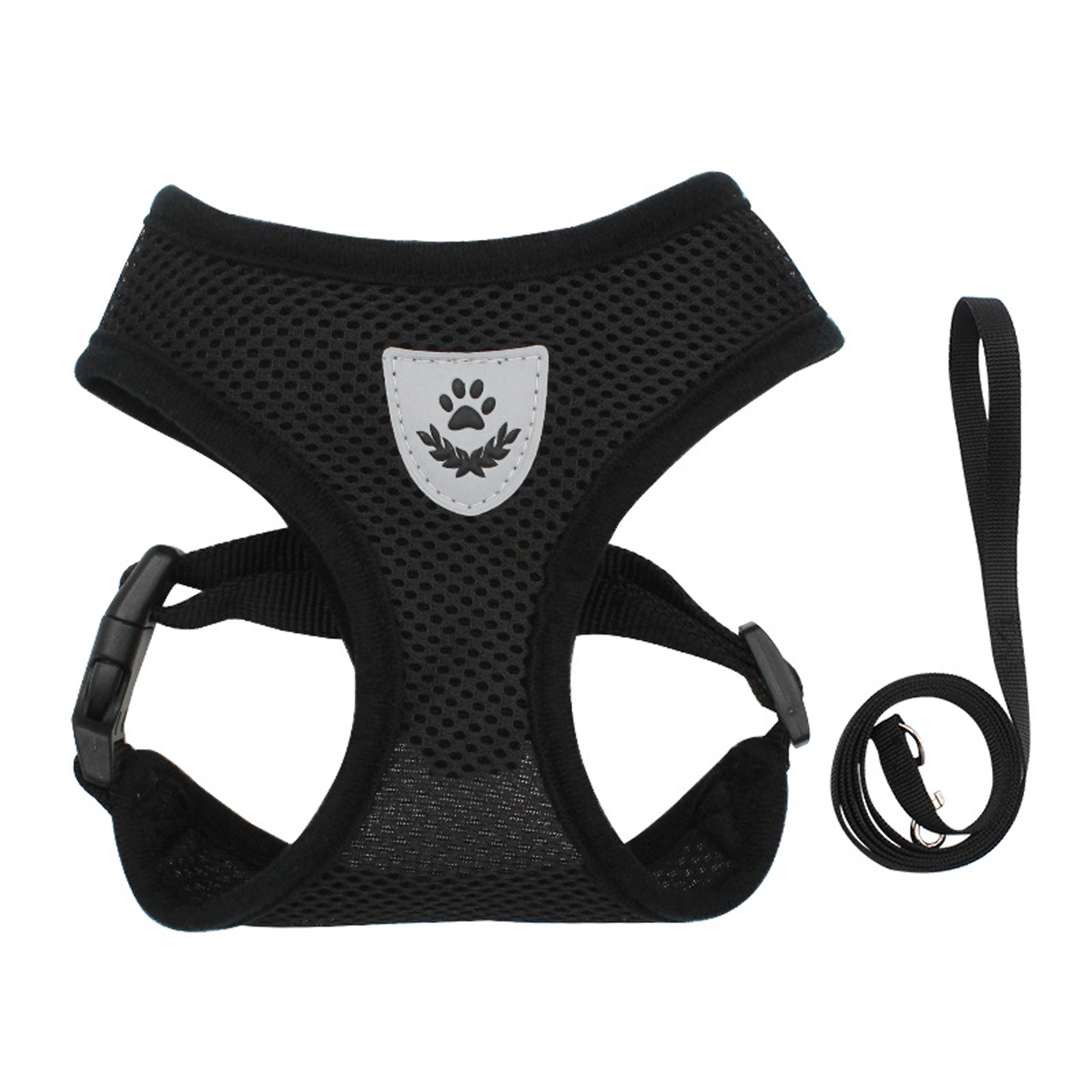 No Choke Reflective Pet Vest Harnesses With Leash 15