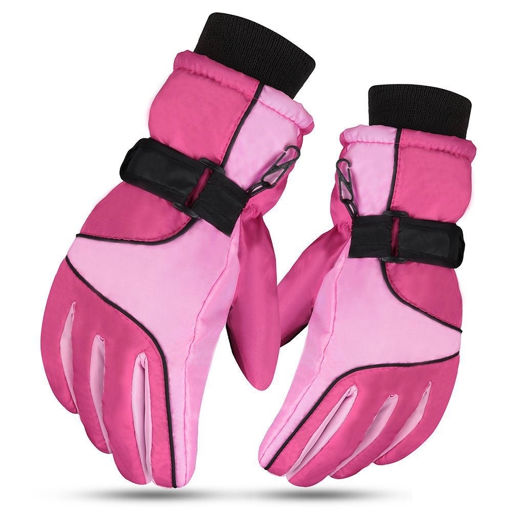 Winter Insulated Thicker Leather Gloves for Skiing Cycling