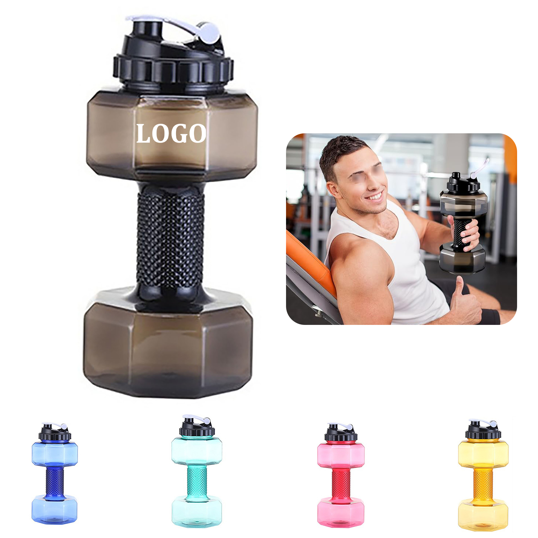 Dumbbell Water Bottle 1
