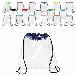 Clear Drawstring Bag,Transparent PVC Backpack